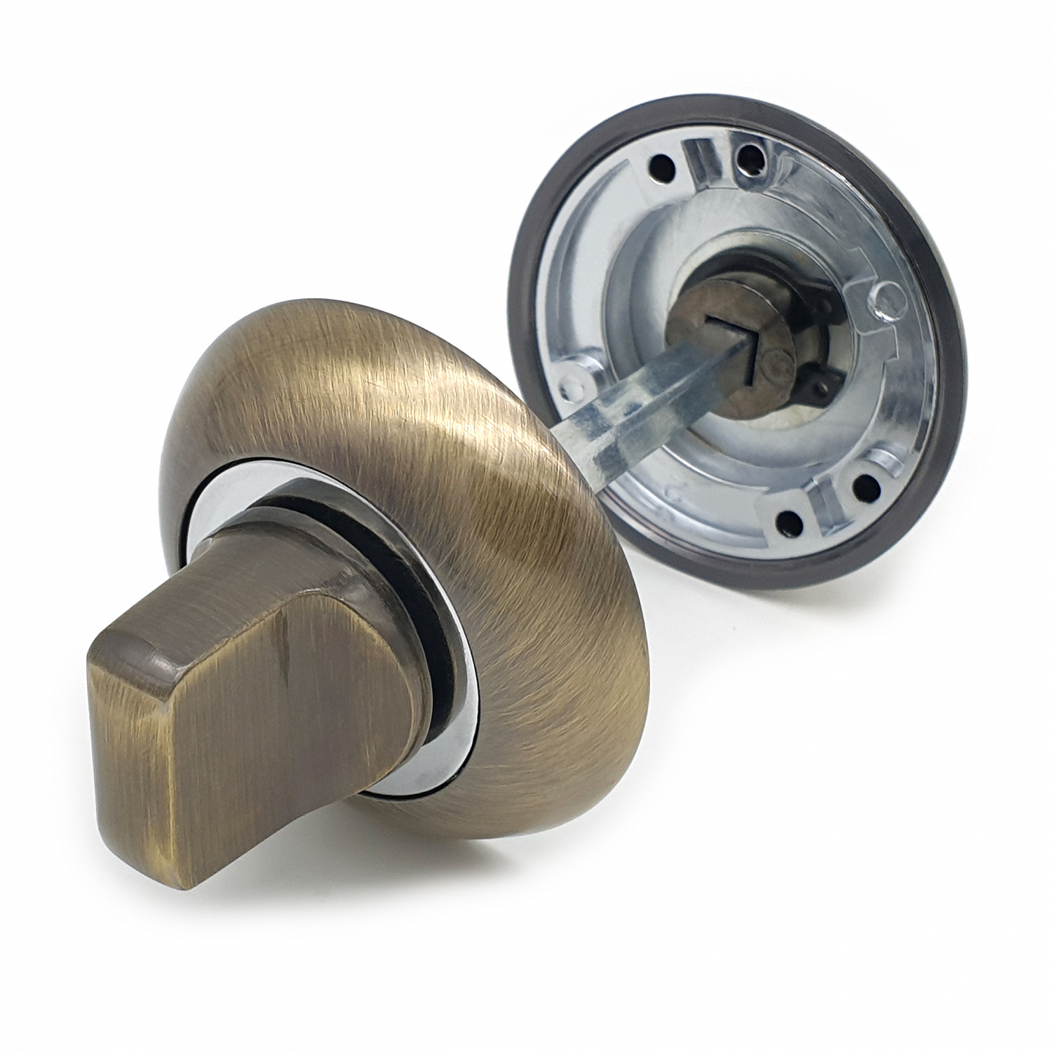 Завертка дверная для ванных комнат SOLLER BK-02 AB бронза для ванных комнат