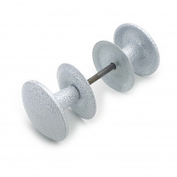 Ручка-стяжка дверная РДК-110 антик/белый