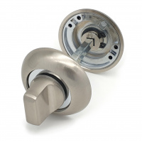 Завертка дверная для ванных комнат SOLLER BK-02 SS матовый никель/SS для ванных комнат