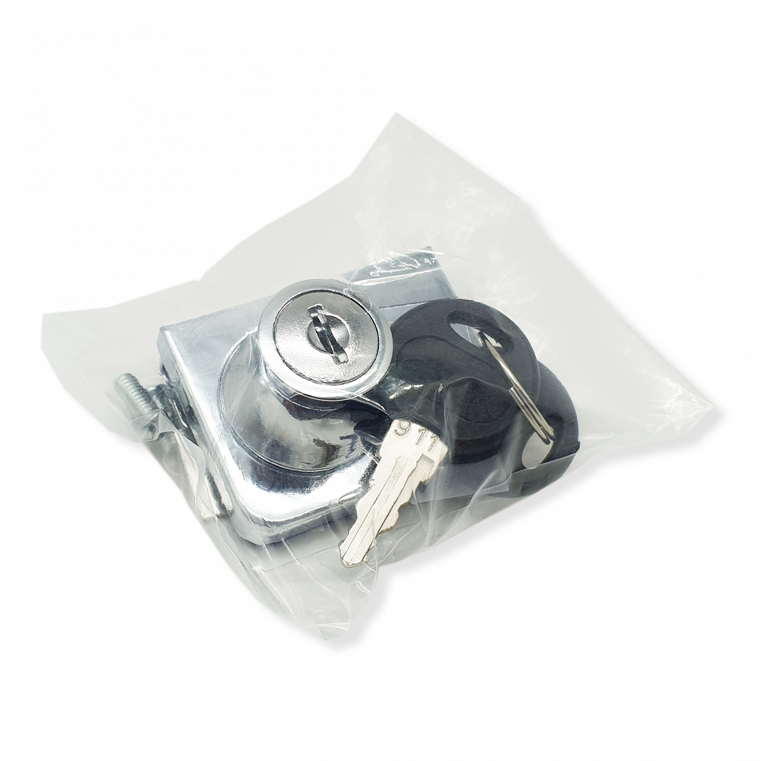 Замок мебельный витринный SOLLER 805 хром на 2 стекла