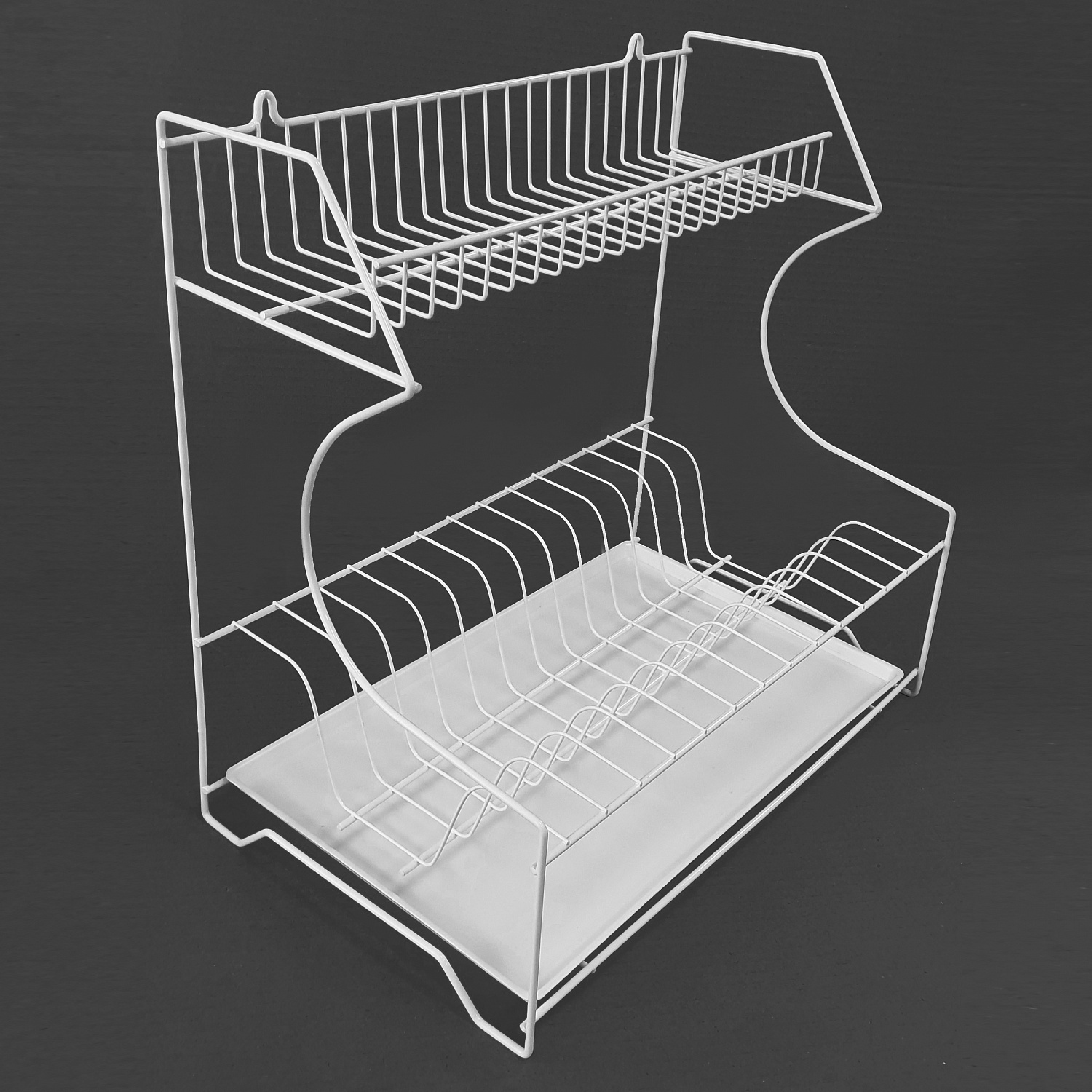 Тарелосушка настольная универсальная белая 400*400 мм