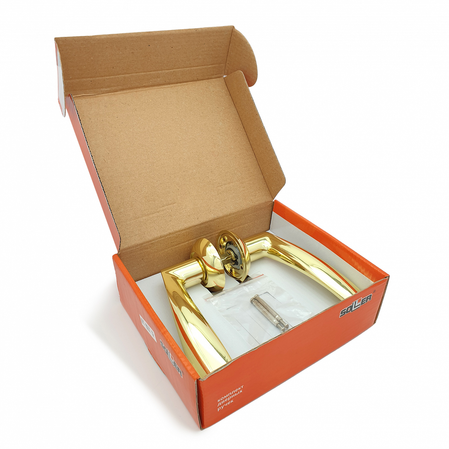 Комплект дверных ручек SOLLER AF7-R257 GP золото