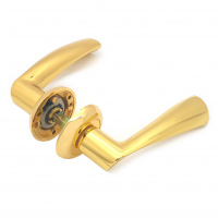 Комплект ручек для межкомнатных дверей SOLLER R257 GP золото