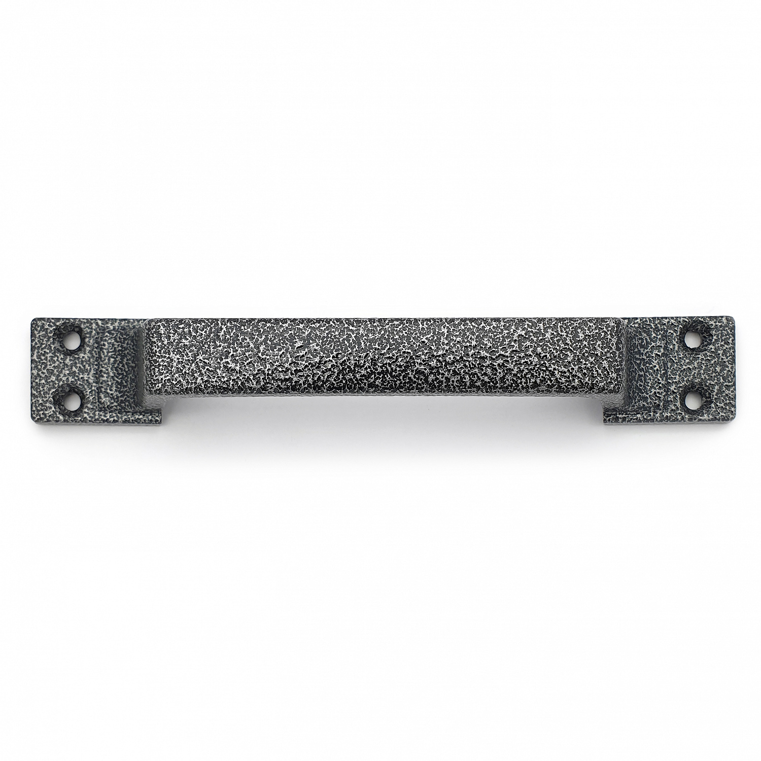 Ручка-скоба дверная РС-100-4 антик/серебро (литьё, ЦАМ)