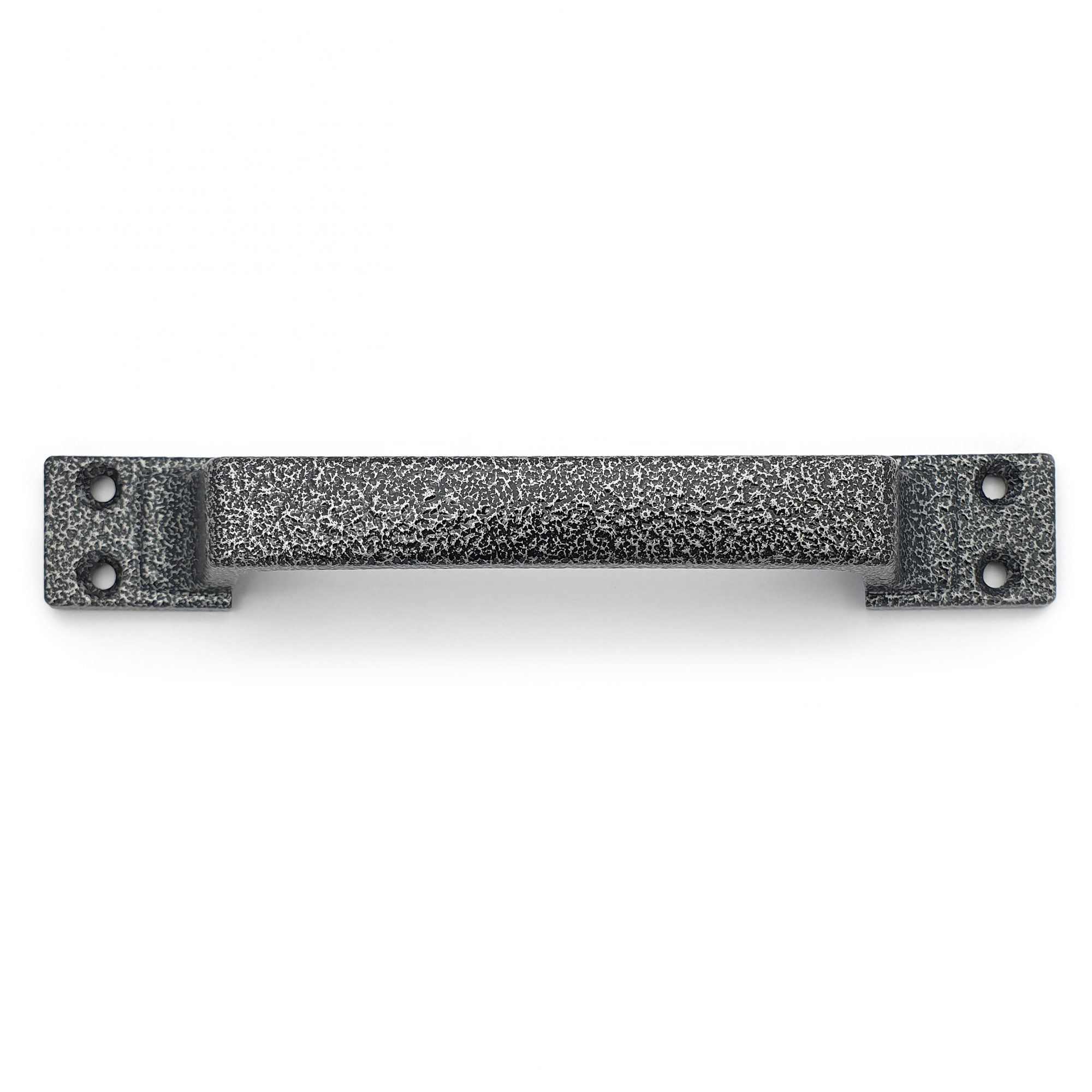 Ручка-скоба дверная РС-100-4 антик/серебро (литьё, ЦАМ)