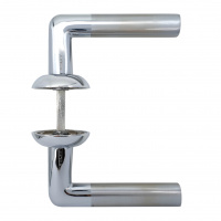 Комплект дверных ручек SOLLER ZY-506 CP/SS хром/матовый никель