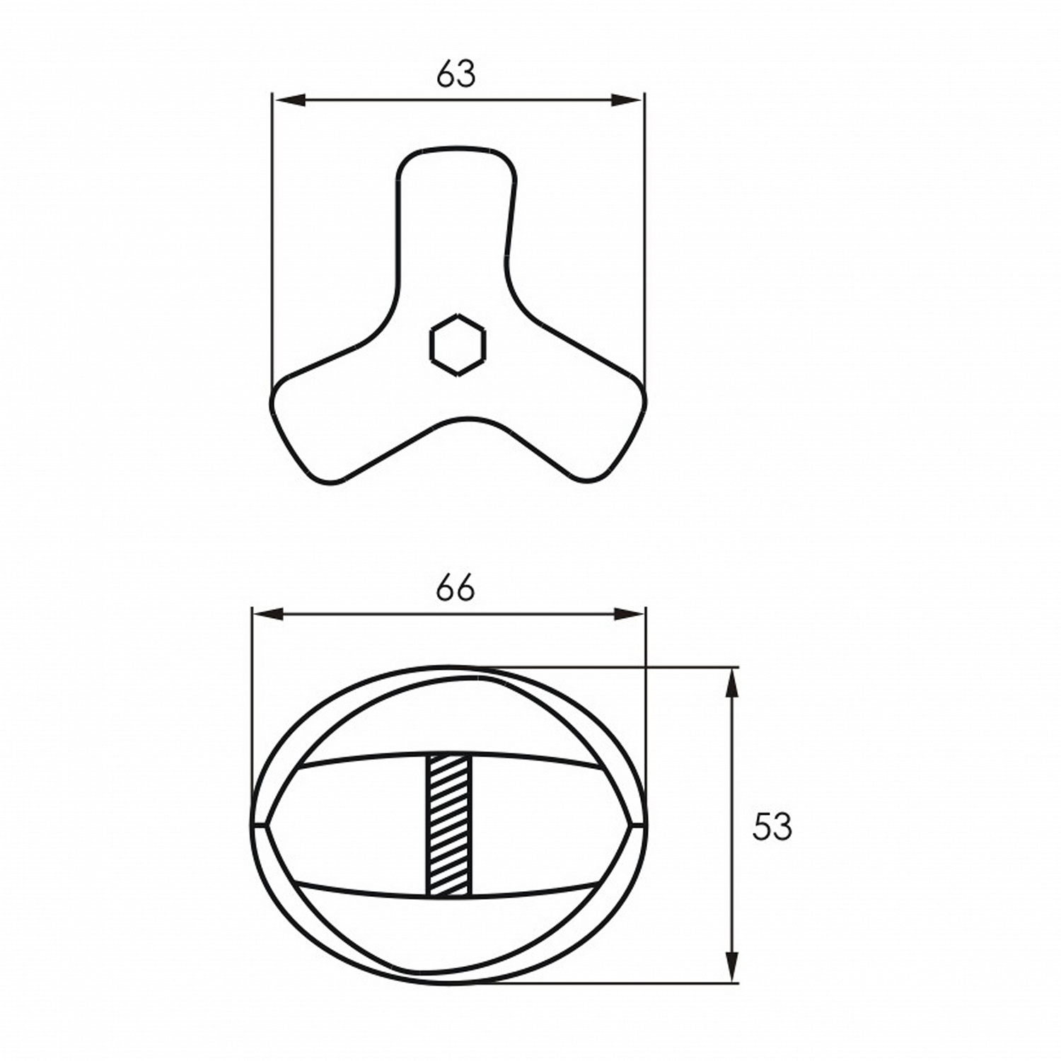 Крепеж тройной левый краб SOLLER R-2 SX d-25 мм