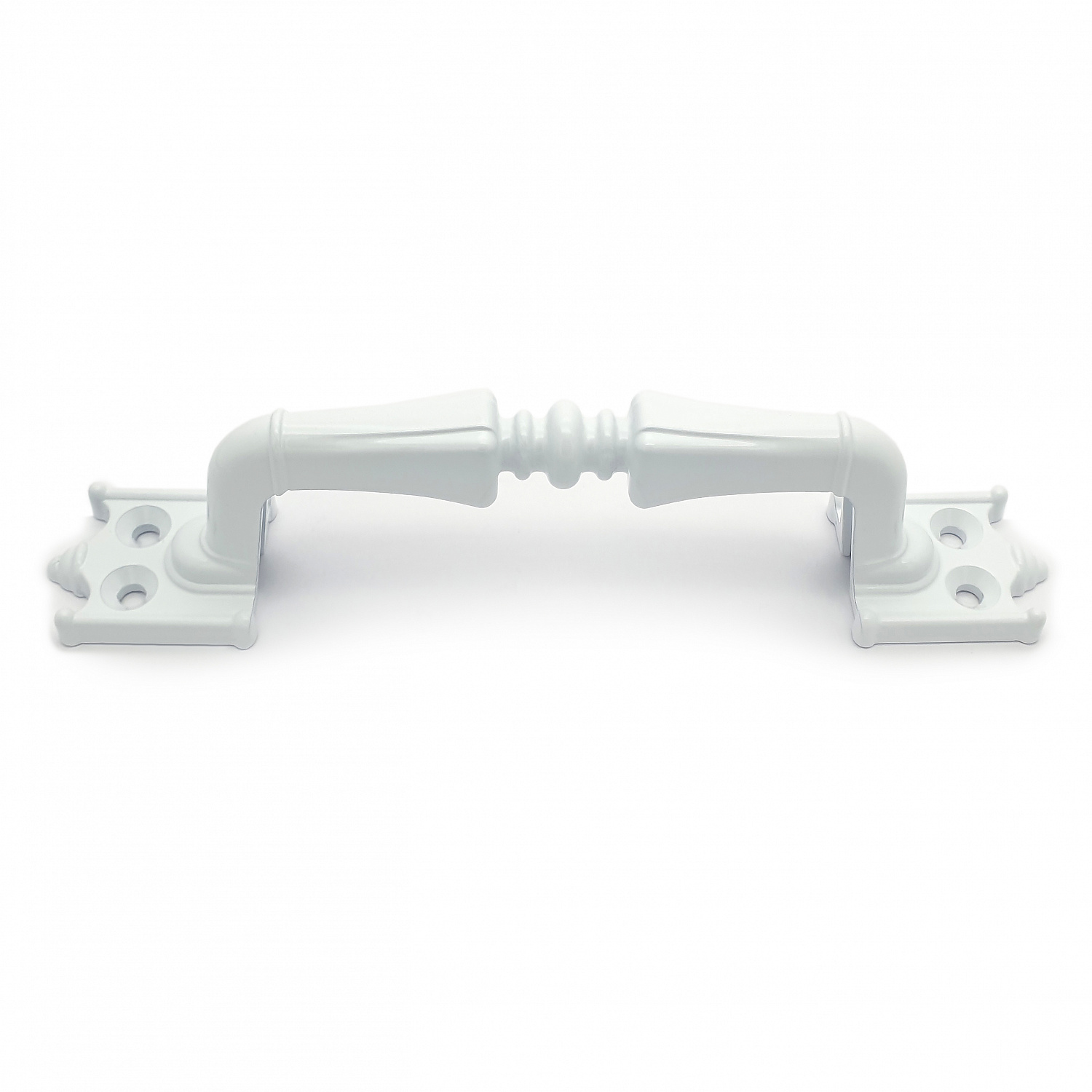 Ручка-скоба дверная РС-100-2 белый глянец (литьё, ЦАМ)