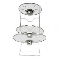 Подставка под крышки белая горизонтальное расположение крышек