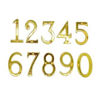 Цифра металлические №0