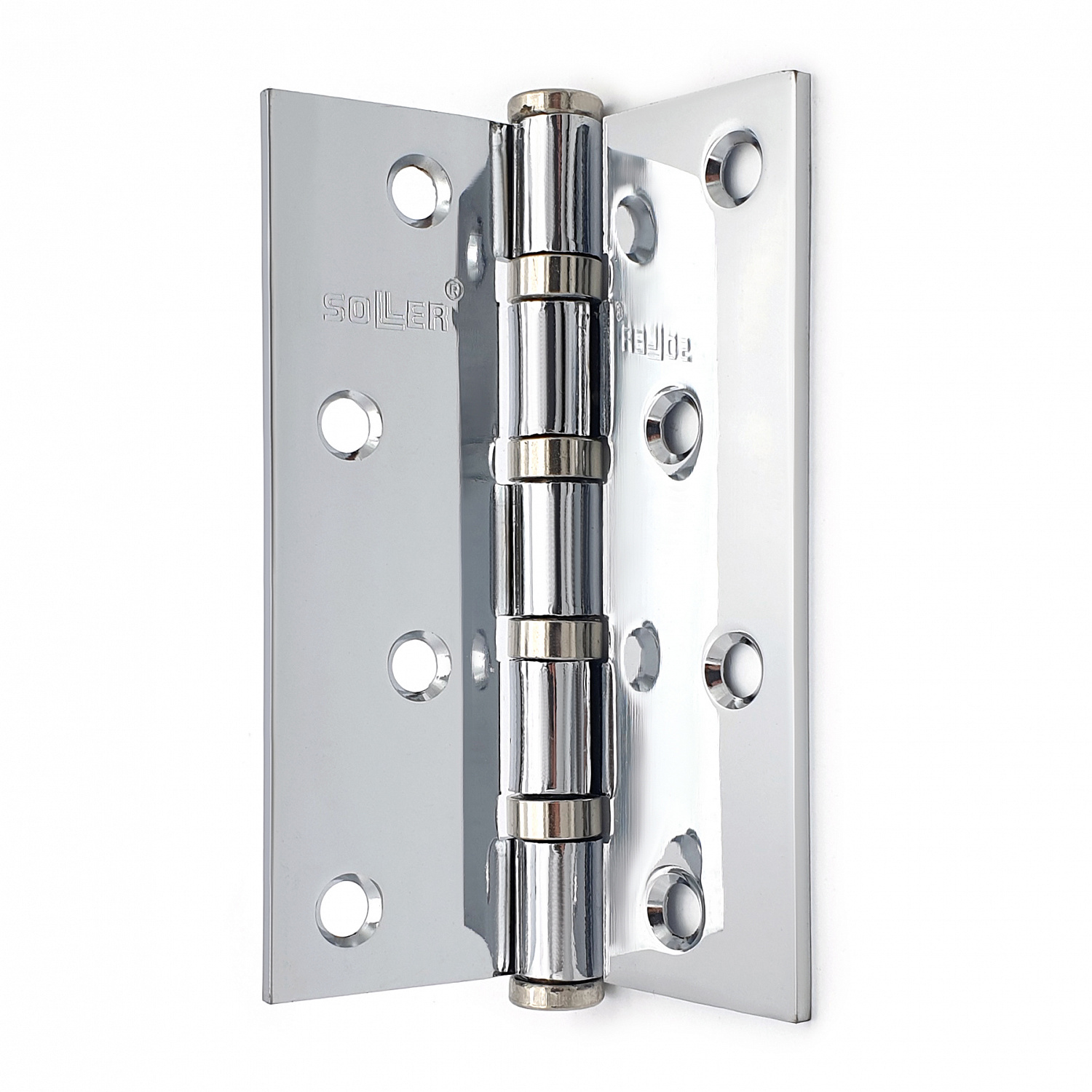 Петля дверная прямая 4" SOLLER хром (сталь 100*70*2,5)