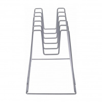 Подставка под крышки настольная хром вертикальное расположение крышек