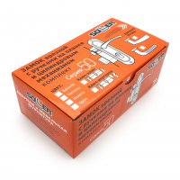 Замок врезной с ручками на планке SOLLER 50/106AB бронза ключ-вертушка ЦМВ70