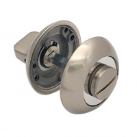 Завертка дверная для ванных комнат SOLLER ZD-9ESS хром/сатин