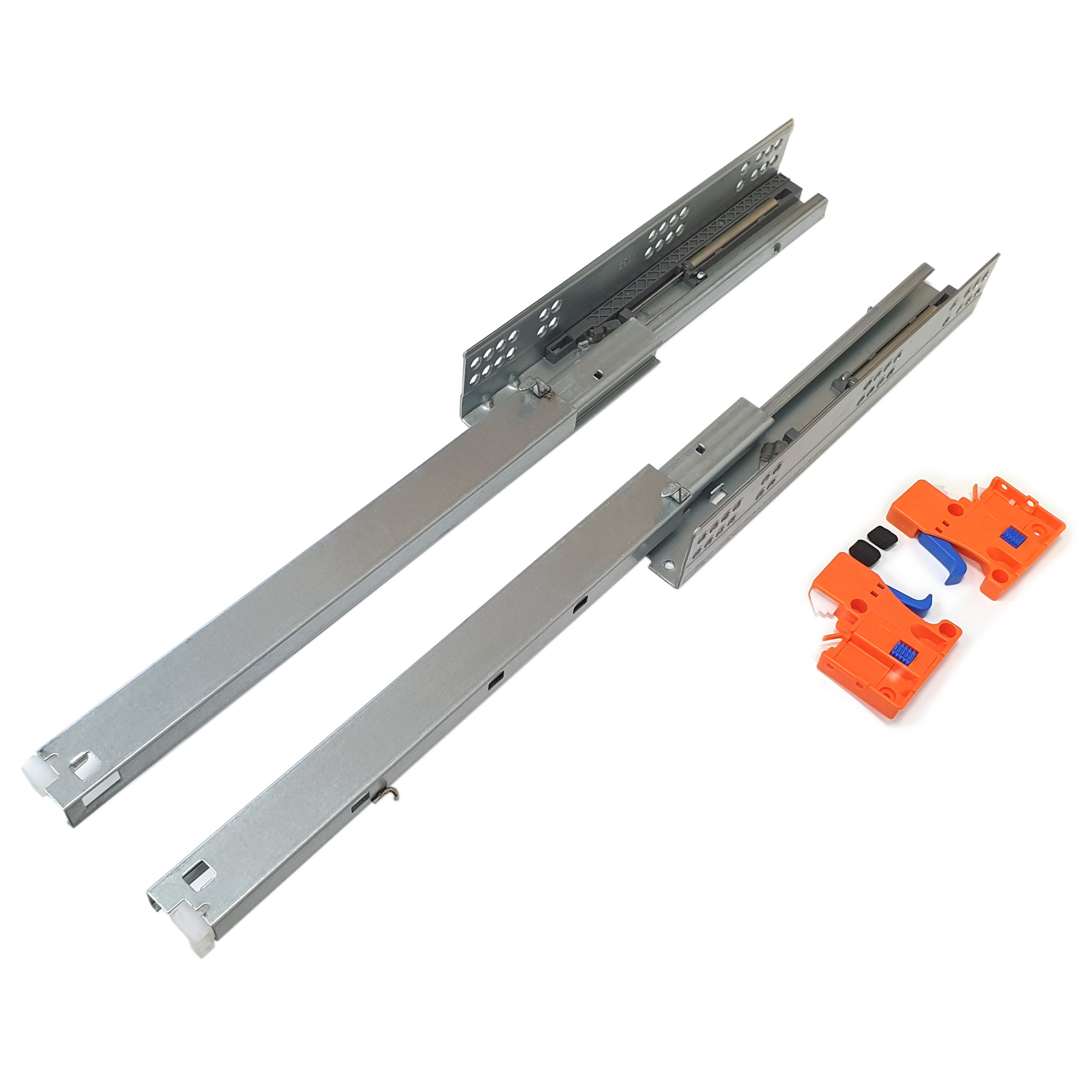 Направляющие шариковые скрытого типа полного выдвижения с доводчиком SOLLER 350 мм до 30 кг