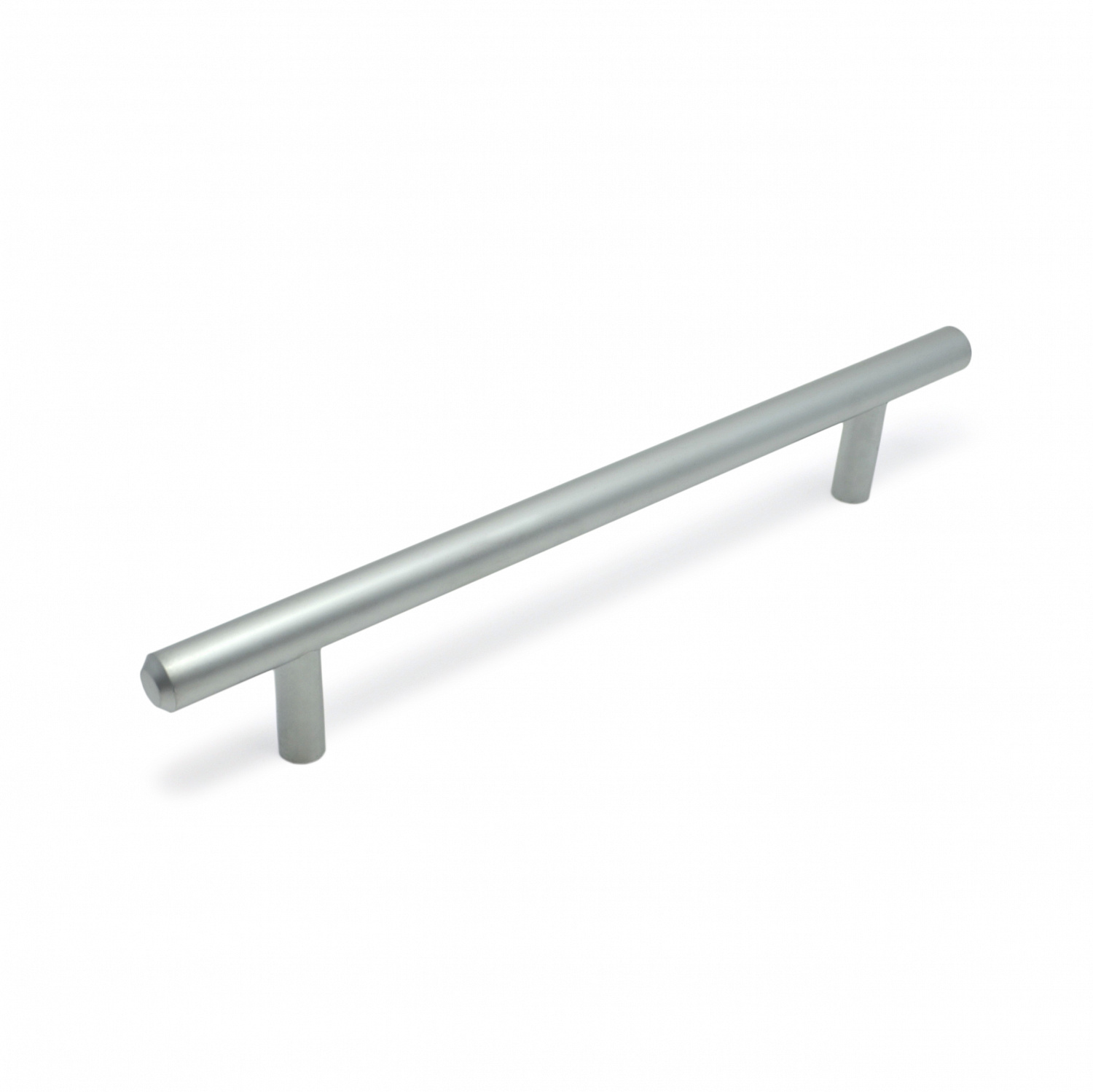 Ручка мебельная рейлинг SOLLER 8926-128 матовый хром d-10 мм