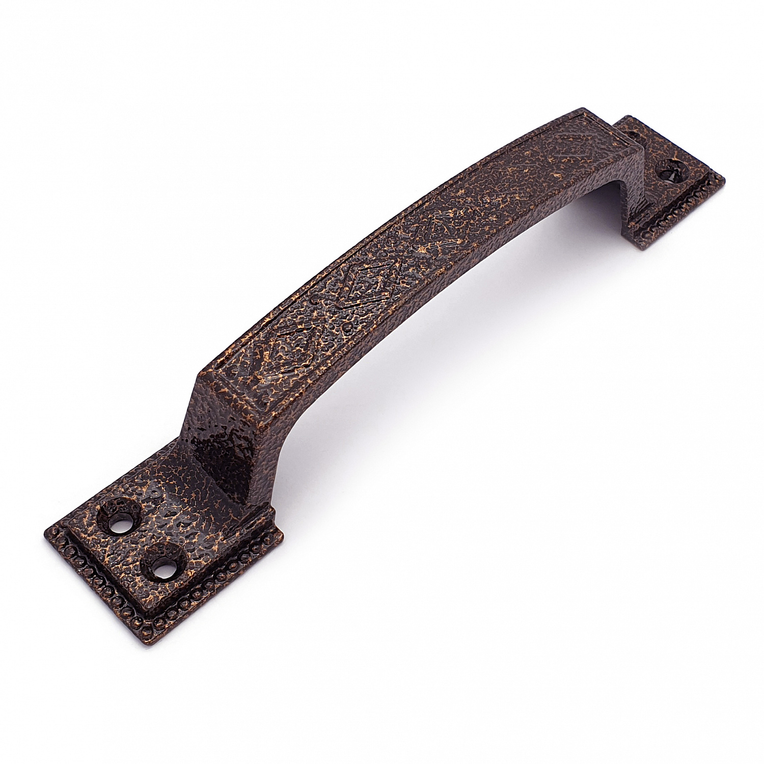 Ручка-скоба дверная РС-100-3 антик/медь (литьё, ЦАМ)