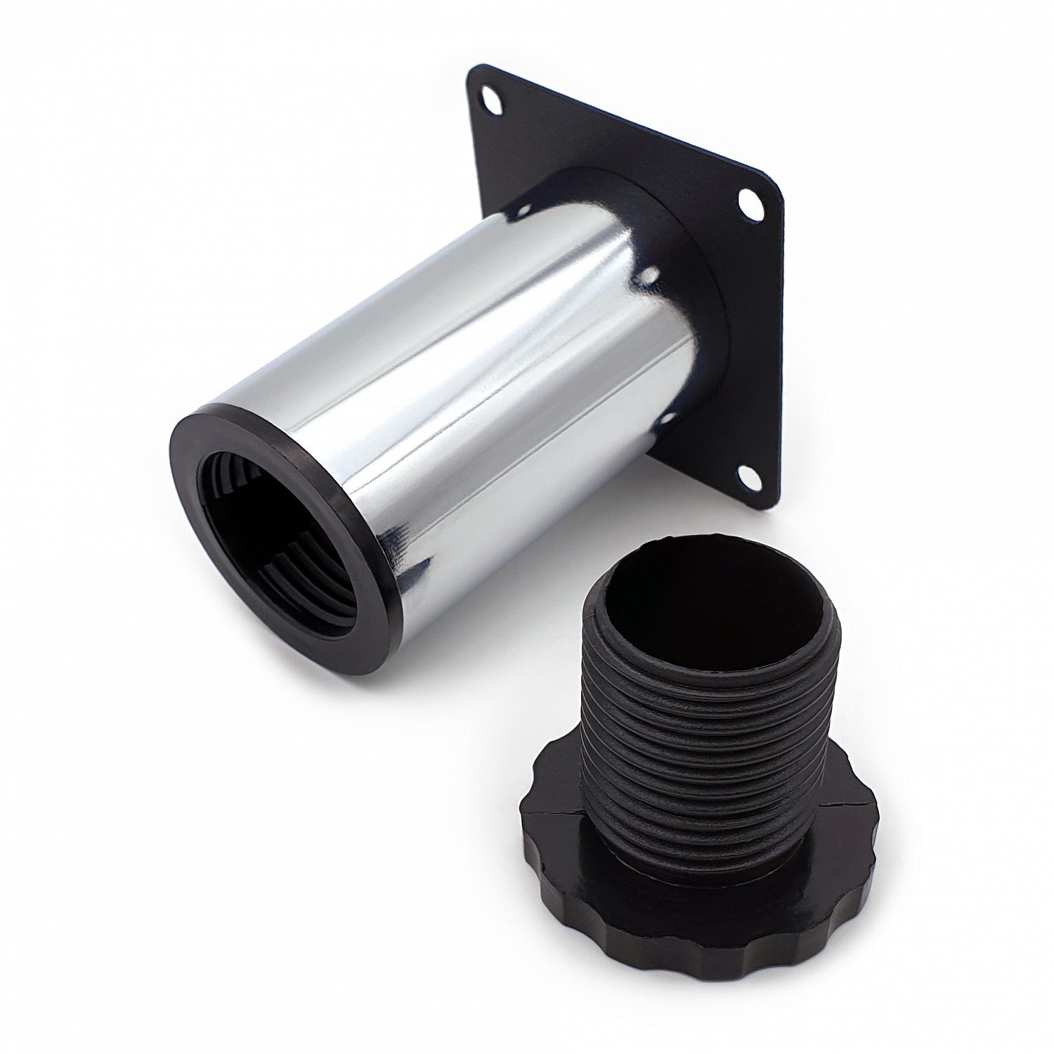 Опора мебельная регулируемая SOLLER 5100 42*80 мм хром сталь