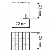 Ручка-кнопка мебельная SOLLER ZY-62-К бронза