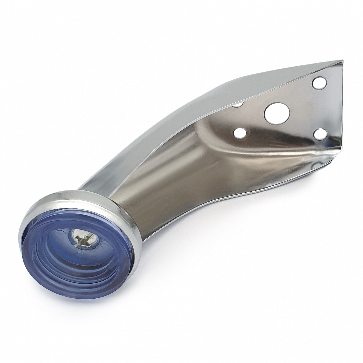 Опора для мягкой мебели SOLLER h-90 мм с изгибом и вылетом 1 мм хром