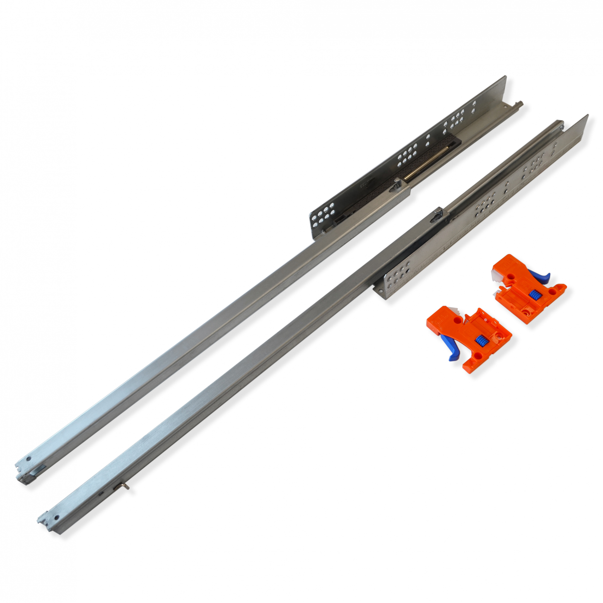 Направляющие шариковые скрытого типа частичного выдвижения с доводчиком SOLLER 550 мм до 25 кг