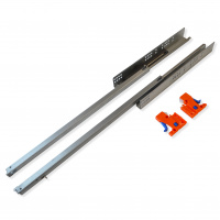 Направляющие шариковые скрытого типа частичного выдвижения с доводчиком SOLLER 550 мм до 25 кг