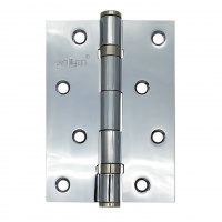 Петля дверная прямая 4" SOLLER хром (сталь 100*70*2)