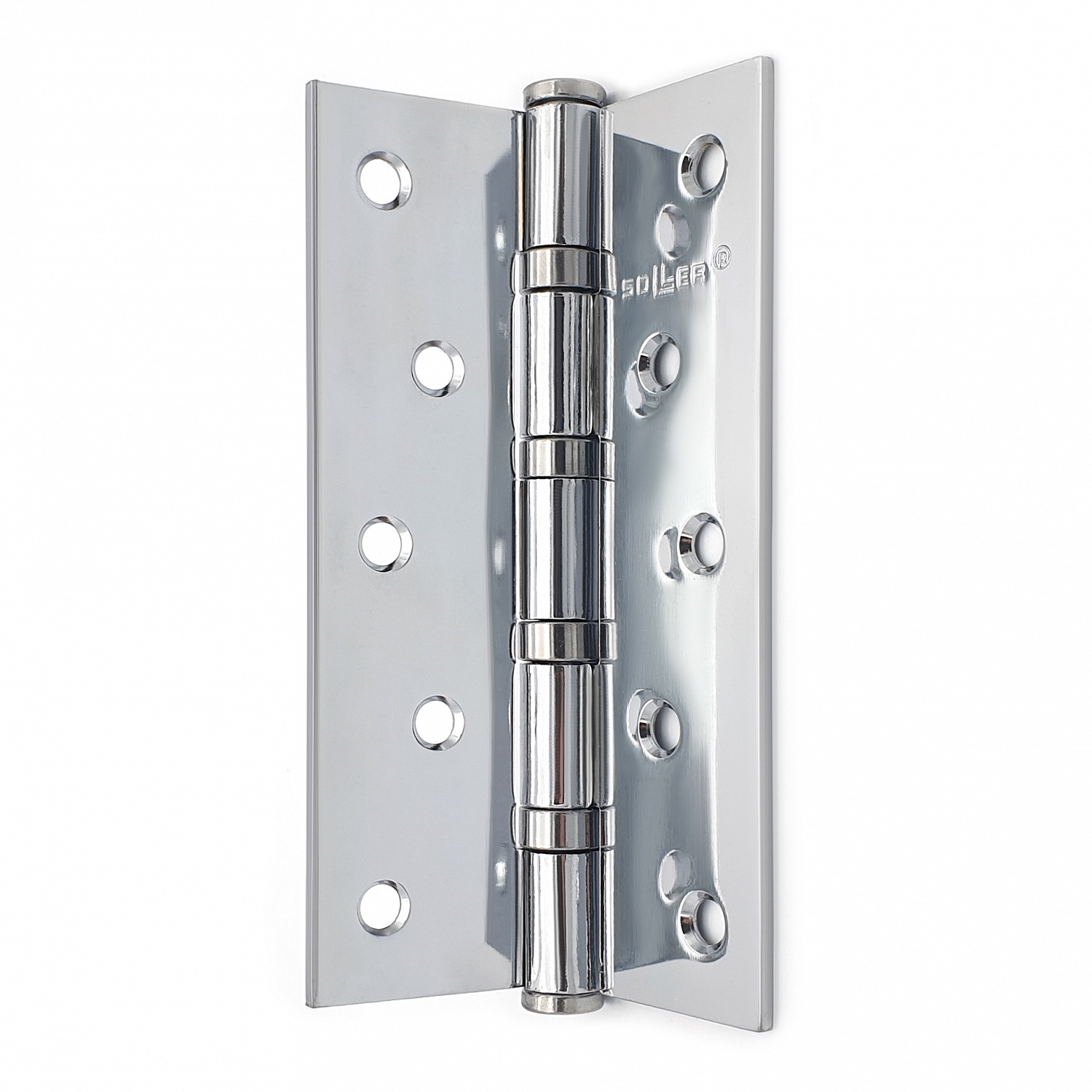 Петля дверная прямая 5" SOLLER хром (сталь 125*75*2,5)