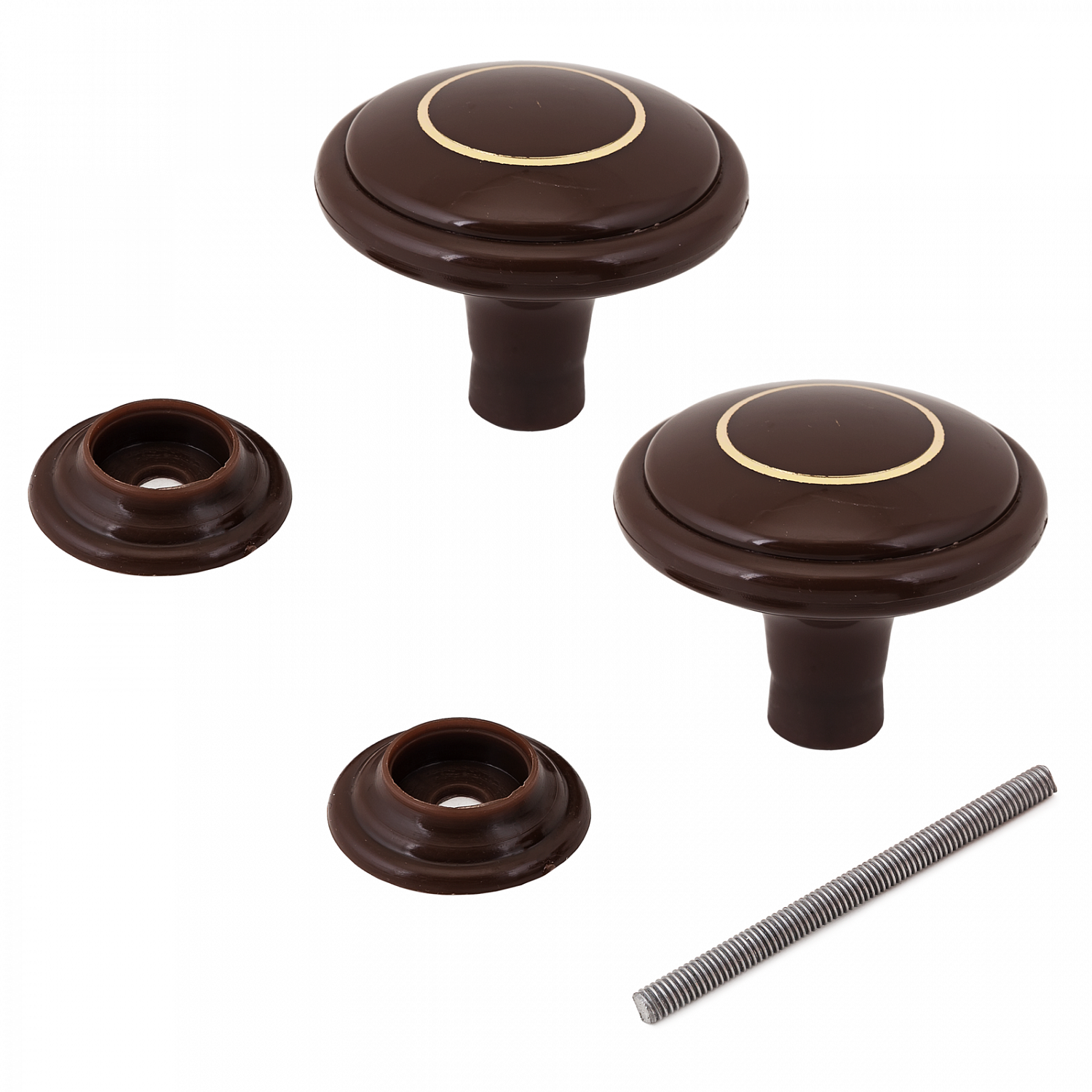 Ручка-стяжка дверная РДП-01-6 шоколад большая с кольцом