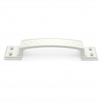 Ручка-скоба дверная РС-100-3 белый глянец (литьё, ЦАМ)