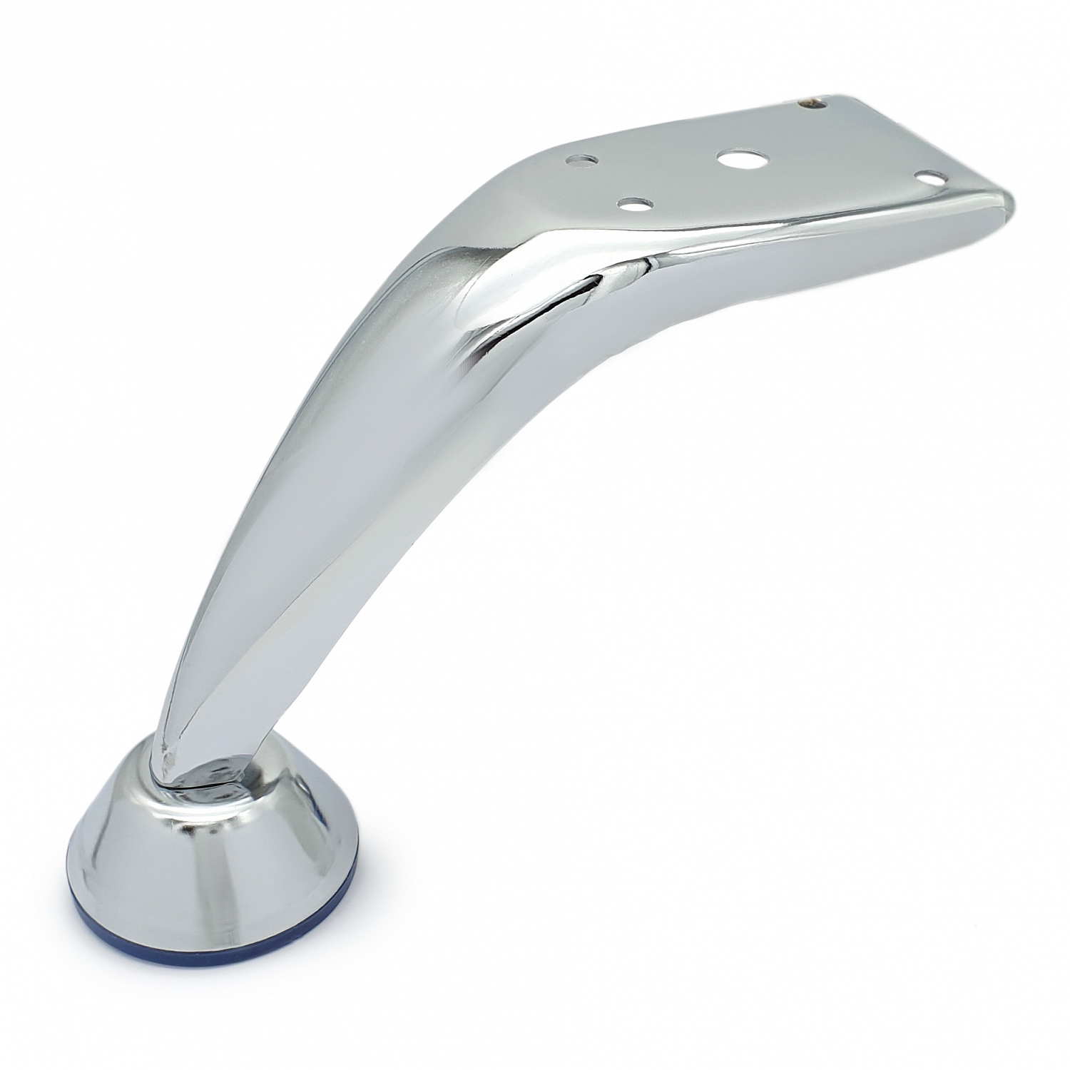 Опора для мягкой мебели SOLLER h-120 мм с изгибом и вылетом 1,2 мм хром