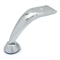 Опора для мягкой мебели SOLLER h-120 мм с изгибом и вылетом 1,2 мм хром