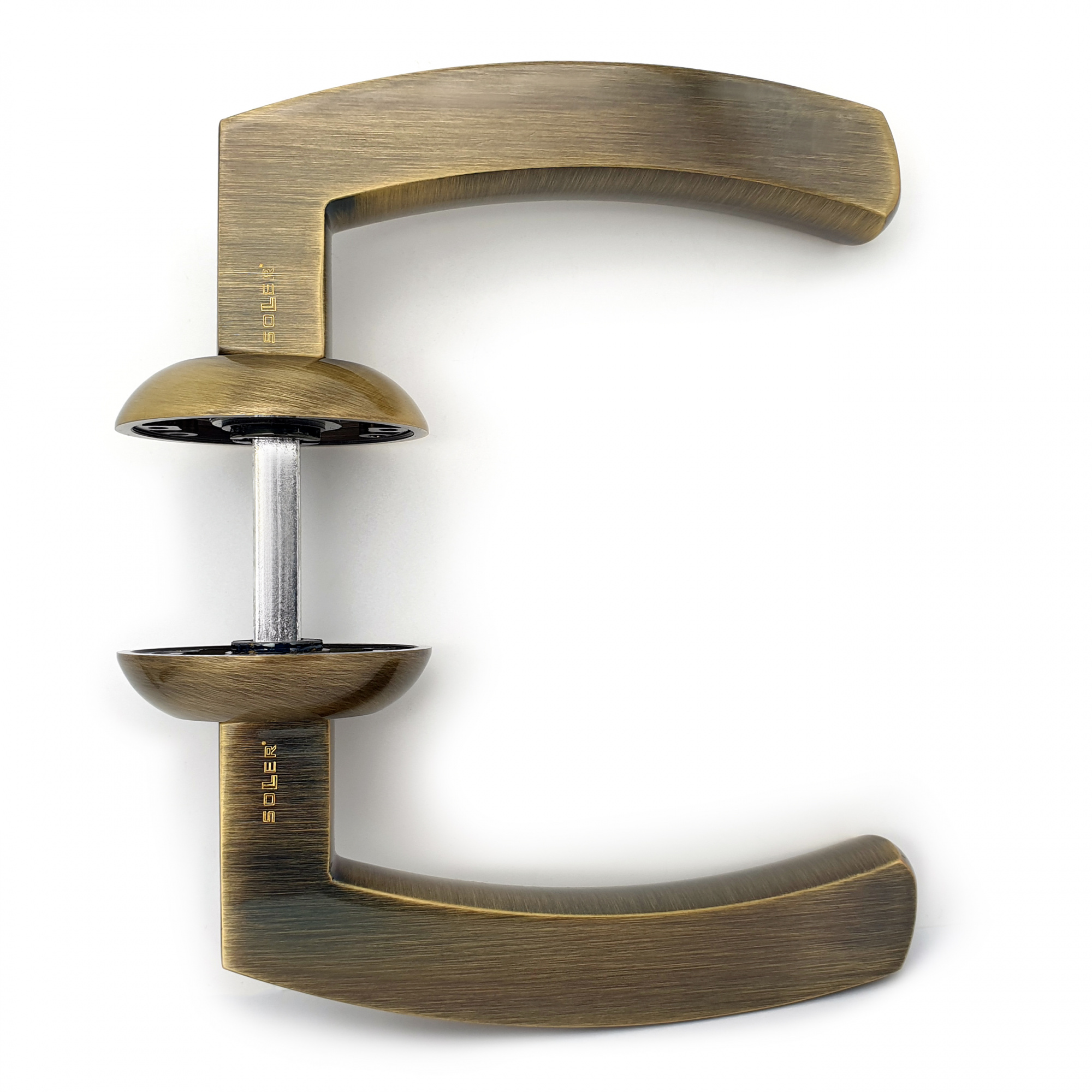 Комплект дверных ручек SOLLER ZY-505 AB бронза