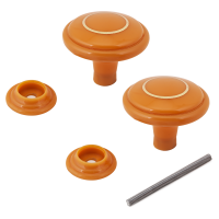 Ручка-стяжка дверная РДП-01-2 светлое дерево большая с кольцом 