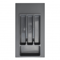 Вкладка в ящик для столовых приборов 300-350 мм серая