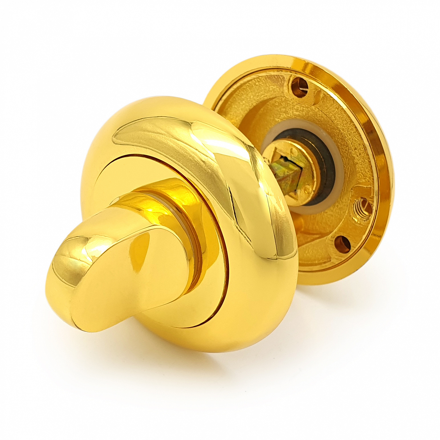 Завертка дверная для ванных комнат SOLLER BK GP золото для ванных комнат