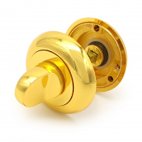 Завертка дверная для ванных комнат SOLLER BK GP золото для ванных комнат