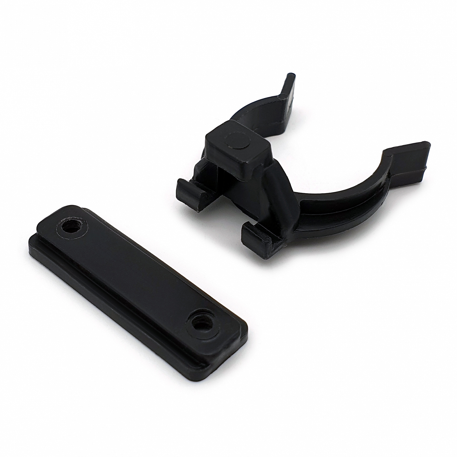 Клипса + подклипсник для опоры 90-120 мм черная для крепления цоколя