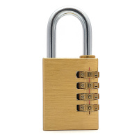 Замок навесной кодовый SOLLER ВС404 латунь
