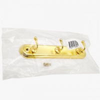 Вешалка 3-х крючковая SOLLER 709-3Е золото