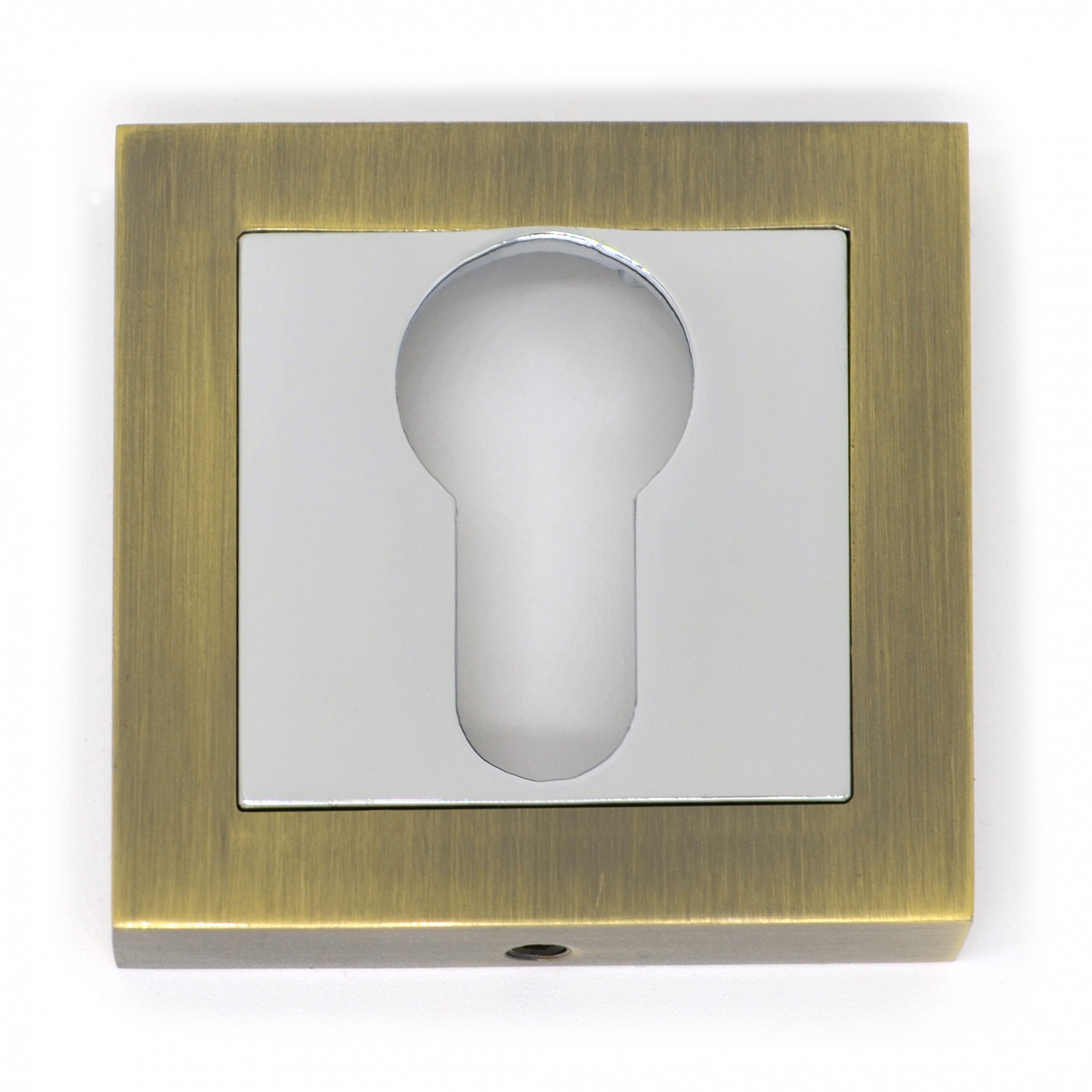 Накладка на цилиндровый механизм (ключевина) SOLLER ZF11-ЕТ АВ/CP бронза/хром