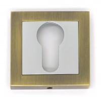 Накладка на цилиндровый механизм (ключевина) SOLLER ZF11-ЕТ АВ/CP бронза/хром