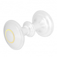 Ручка-стяжка дверная РДП-01-1 белая большая с кольцом 