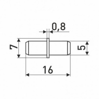 Полкодержатель SOLLER Бочонок d-5 мм