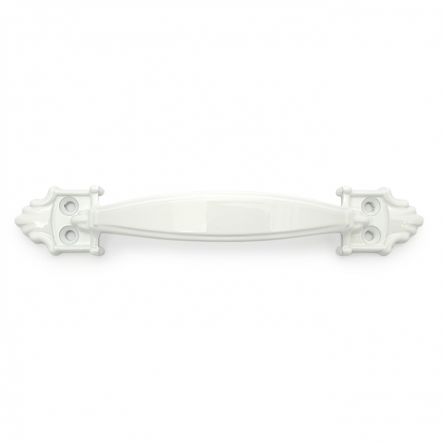 Ручка-скоба дверная РС-100 белый глянец (литьё, ЦАМ)