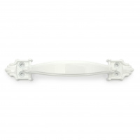 Ручка-скоба дверная РС-100 белый глянец (литьё, ЦАМ)