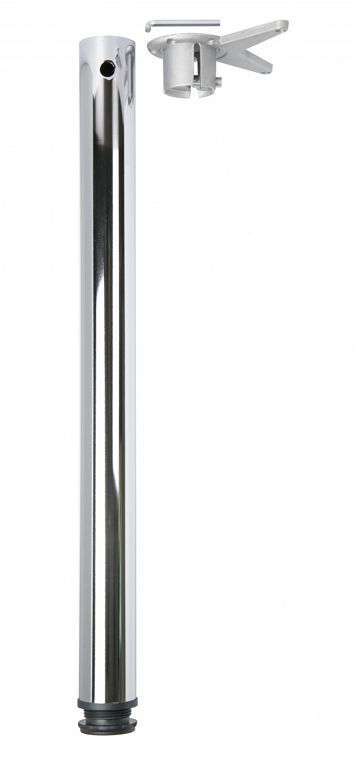 Опора мебельная регулируемая SOLLER 820*60 мм боковое крепление "усы" 0,8 мм хром