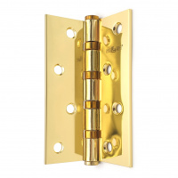 Петля дверная прямая 4" SOLLER золото (сталь 100*70*2,5)