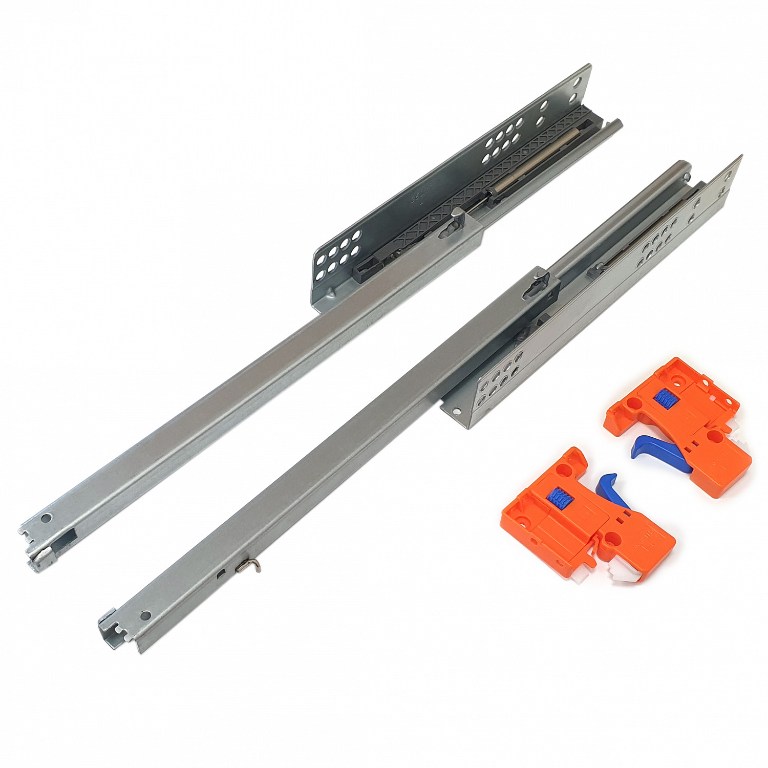 Направляющие шариковые скрытого типа частичного выдвижения с доводчиком SOLLER 350 мм до 25 кг