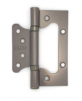 Петля дверная накладная 4" SOLLER кофе матовый (сталь 100*75*2) бабочка без врезки 